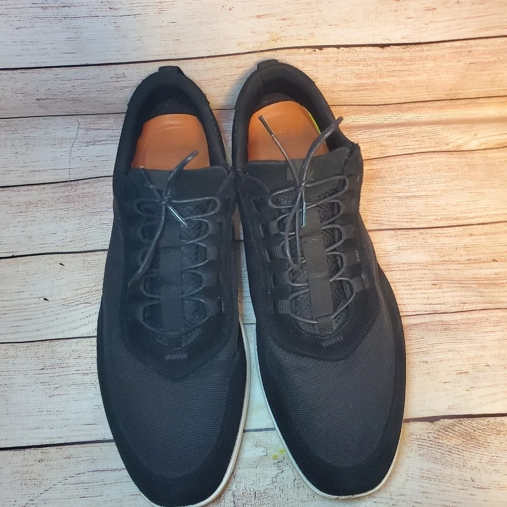Wolf & Shepherd Mens Size 15 Black Crossover Victory Trainer Suede/Mesh Sneaker